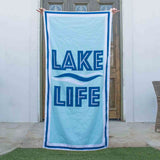 Lake Aloha Beach Towel Sky/Royal 34x70