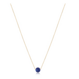 16" Necklace Gold- Admire Lapis