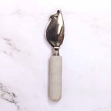 Leopard Print Etched Spreader White