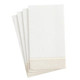 Paper Linen Guest Towel | Linen Natural Border