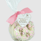 White Chocolate Love Knots Pretzel Bag