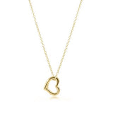 16" Necklace Gold- Love Gold Charm