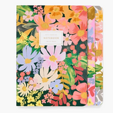 Set Of 3 Marguerite Stitched Notebooks