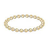 Classic Grateful Pattern 5mm Bead Bracelet- Mixed Metal