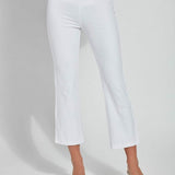 Nala Crop Bootcut- White