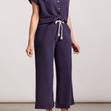 Wide Leg Pant with Drawstring- Nautical