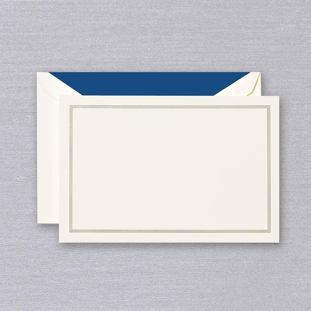 a white envelope with a blue envelope