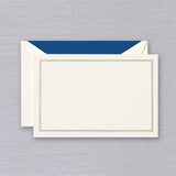 Regent Blue Triple Hairline Cards On Ecruwhite CC3315