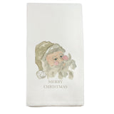 Neutral Santa Merry Christmas Dish Towel D274