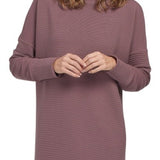 Ottoman Knit Tunic- Mulberry S