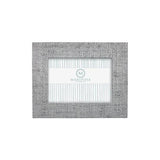 9051SL Pale Gray Faux Grasscloth 5x7 Frame