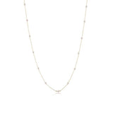 41" Necklace Simplicity Chain Gold- 8MM Pearl
