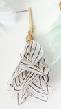 3208PF Bar Post Pheasant Fan Earring
