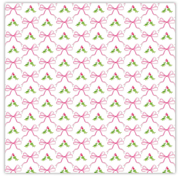 Pink Holly & Bows Placemats