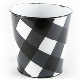 Black/White Plaid Bucket