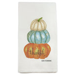 Pumpkins Thankful and Blessed Dishtowel