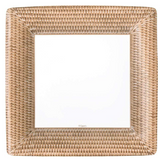 Square Rattan Dinner Plate