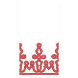 Paper Linen Dessin Passementerie Guest Towel | Red