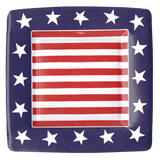 Red White & Blue Salad Plate