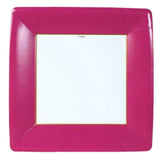 Square Rose Dinner Plate
