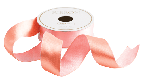Medium Satin Ribbon | Pink/Salmon
