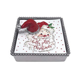 4214-C Red Santa Hat Beaded Napkin Box