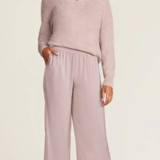 Washed Satin Wide Leg Pant