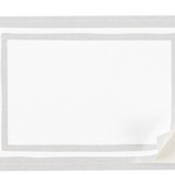 Label- Stripe Border Silver