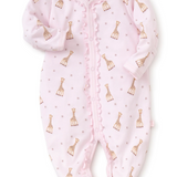 Sophie La Girafe Pink Snap Footie