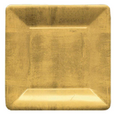 Square Gold Leaf Salad Plate