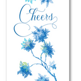 Spring Shoots Blue Wine Bag