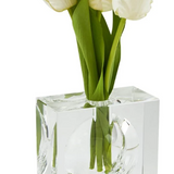 Crystal Vase Square Bubble | Small