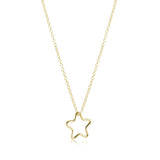 16" Necklace Gold- Star Gold Charm