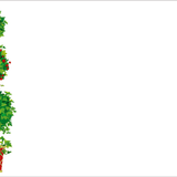 Ivory Topiary Correspondence Card