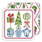 Topiary Christmas Coasters