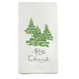 Trees with Merry Christmas