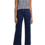 Audrey Wide Leg Trouser W/ Welt Pockets- Rinse