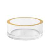 Acrylic Wine Coaster With Gold Rim