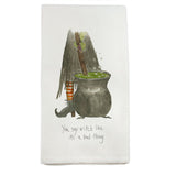 Witch Stirring Dishtowel